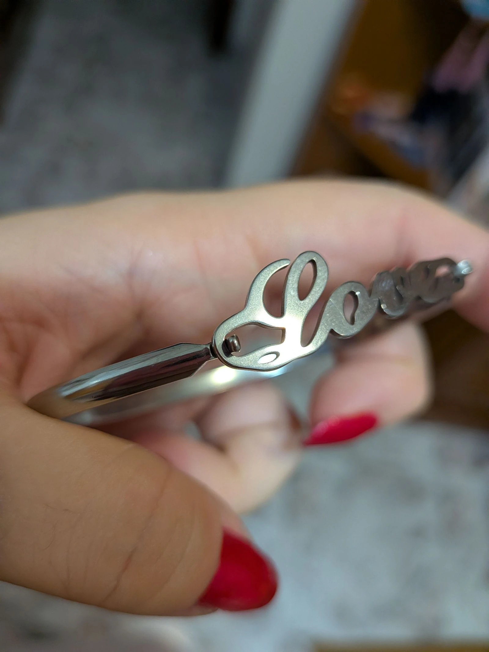 Silver LOVE Bracelet – photo 9